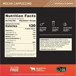 Сироватковий протеїн Optimum Nutrition Whey Gold Standard Mocha cappucino 907 г - мініатюра 4