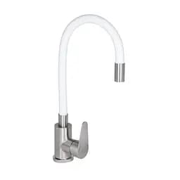 Змішувач для кухні Lidz Vida 04R-WFS, U-подібний гнучкий White