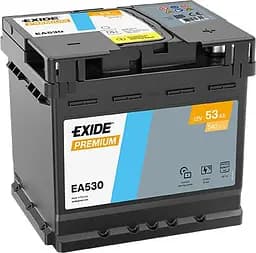 Автомобільний акумулятор EXIDE Premium Carbon Boost 2.0 6СТ-53Ah АзЕ 540A (EN) EA530