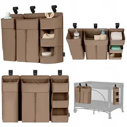 Подвесной органайзер для детской кроватки Lionelo Sidepocket (LO-SIDEPOCKET LARGE BEIGE)