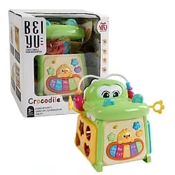 Музыкальный куб Крокодильчик радости яркая игрушка для развития игр и моторики