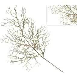 Ветка декоративная 73 см Искусственные материалы для декора и флористики Золотистый