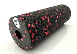 Массажный ролик EasyFit EPP 15х5 см черный-красный (EF-2041-R)