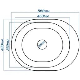 Мийка кухонна Valetti 61N гранітна 560х430 мм бежева - мініатюра 6