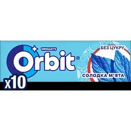 Резинка жевательная Orbit Sweet Mint драже, 14 г (609138)