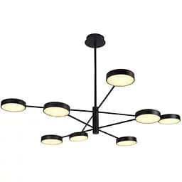 Світильник стельовий Miorro LED Fiori з пультом ДУ 92W 2700-6000К чорний (51-313-003) - мініатюра 2