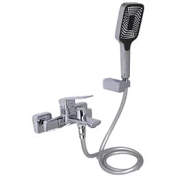 Смеситель для ванной Qtap Capricorn, Chrome (k35) с душевым гарнитуром QTCAP3060102C48222