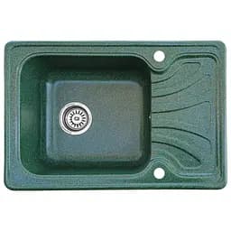 Мийка кухонна Valetti Art Aria 10D прямокутна композитна 640х440 мм зелена