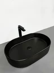 Умивальник VBI Verona 60 black matt накладний VBI-011303, Чорний матовий - мініатюра 2