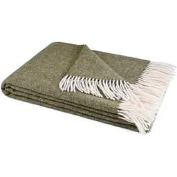 Плед Love You тревел вовняний Олива 140х200 см (6032P)