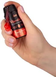 Рідкий вібратор Intt Vibration Strawberry зі смаком полуниці 15 мл (ROZ6501053569) - мініатюра 5