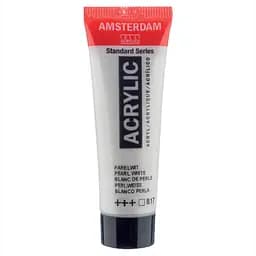 Краска акриловая AMSTERDAM (817) Белая перламутровая 20 мл Royal Talens