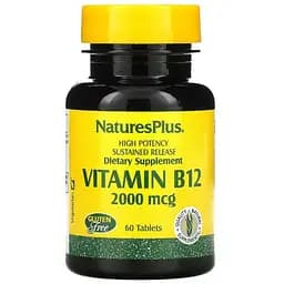 Вітамін B12 метилкобаламин NaturesPlus 2000 мкг 60 таблеток
