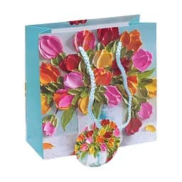 Пакет подарочный GB-24108 цветной 16 х 16 х 7см