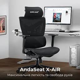 Крісло для геймерів Anda Seat X-Air Mega Size XL Mesh Gray Twilight (AD-WY-01-GGSP) - мініатюра 6