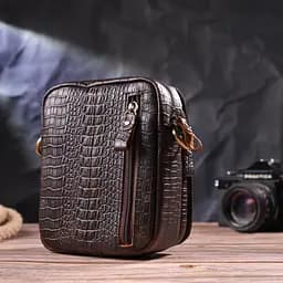 Чоловіча шкіряна сумка Vintage 13,5х18х6 см sum0022410 - мініатюра 8