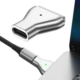 Адаптер для заряджання ноутбуків Apple MacBook перехідник Type-C на magsafe2 100 W - мініатюра 3