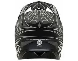 Велошолом Troy Lee Designs D3 Fiberlite SpiderStripe Black M (1106-198550023) - мініатюра 4
