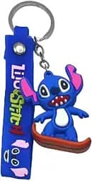 Брелок силіконовий з хлястиком Стіч 6 см (В асортименті)