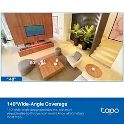 IP-Камера Tapo C125 4MP N300 microSD motion detection, штучний інтелект TP-Link teh0015985 - мініатюра 4