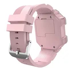 Дитячий смарт годинник Lemfo S11 з GPS трекером, 4G LTE, SIM картою, відеодзвінком, подвійною камерою, прослуховуванням, геолокацією та кнопкою SOS Рожевий - мініатюра 3