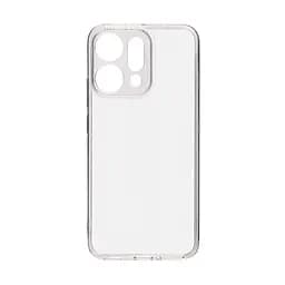 Прозрачный чехол для OPPO Reno14 5G с защитой камеры, тонкий, силиконовый, бесцветный, ударостойкий, противоударный бампер c закрытой камерой, ArmorStandart (ARM87140)