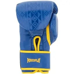 Рукавиці боксерські PowerPlay PP 3021 Ukraine Blue/Yellow - 16 унцій - мініатюра 3