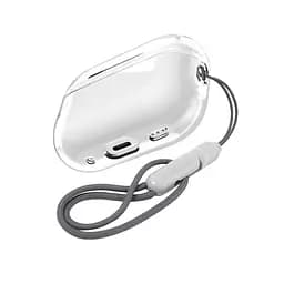 Чохол для навушників Apple AirPods Pro 2 2022, прозорий, Air, термополіуретан (TPU), протиударний, захист від подряпин, пилу і ударів, футляр з карабіном для кріплення, точні вирізи для доступу до роз"ємів, ArmorStandart (ARM82560) - мініатюра 3
