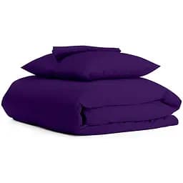Комплект постільної білизни Cosas Dark plum CS1 Підлітковий фіолетовий (Ranfors89_PlumDark_El90-PlumDark_155)