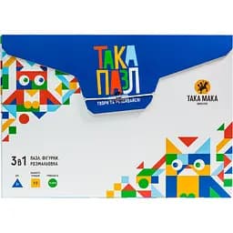 Пазли для дітей Така Мака Така Пазл 3 в 1 Песик сині 28 елементів (220001-UA)