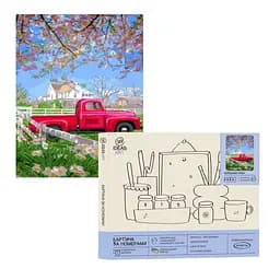 Набір для розпису по номерах "Червоний пікап" 40*50 см