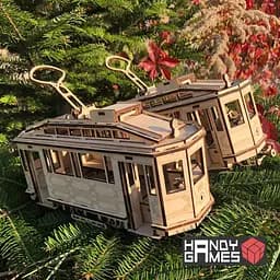 Дерев'яний конструктор Трамвай Sanok SW1 | Woodzle | 151 деталь - мініатюра 8