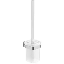 Йоржик для унітазу Volle Teo 15-88-425, матове скло/хром