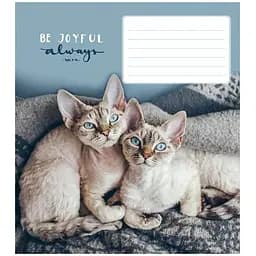 Зошит учнівський Be joyful always Школярик 018-3263L-5 у лінію 18 аркушів