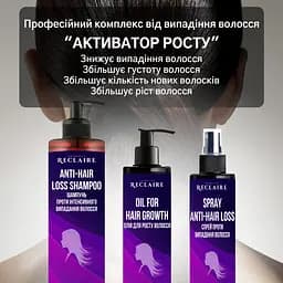 Професійний набір від випадіння волосся Активатор росту Reclaire cosmetics - мініатюра 2