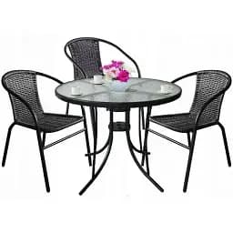 Комплект садових меблів Jumi Bistro-3 круглий стіл