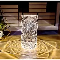 Нічник LED Rose Crystal Diamond з кристалами і зміною 16 кольорів, світильник кристалл з сенсорним перемиканням