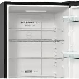 Холодильник Gorenje з нижн. мороз. камерою 185х60х60 см 2 двері 204(96) л А++ NoFrost+ LED дисплей чорний - мініатюра 9