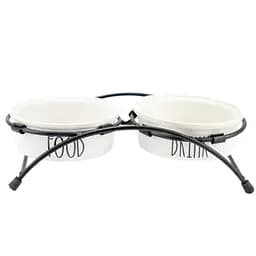 Подставка с керамическими мисками Agility из нержавеющей стали 15 см 2 шт.