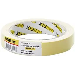 Скотч малярний Unifix 20 мм x 40 м преміум