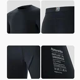Комплект термобілизни Naturehike NH22NY001 XXL Чорний (1047-6927595704936) - мініатюра 3
