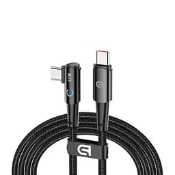 Кабель ArmorStandart AT-C1D USB Type-C to 90-degree USB Type-C 100W 1,2m Black (ARM75870)
