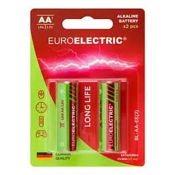 Батарейки Euroelectric AA LR6 1,5V, 2 шт.