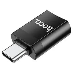 Адаптер Hoco UA17 Type-C male to USB female USB 3.0 adapter Чорний - мініатюра 2