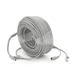 Патч-корд комбінований по кручений парі RJ-45 + DC 50m, сірий, Q20 - мініатюра 2