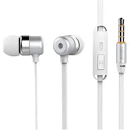 Дротова гарнітура Celebrat G2 навушники вакуумні білі