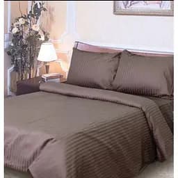 Підковдра Ярослав 175 x 215 см сатин страйп какао