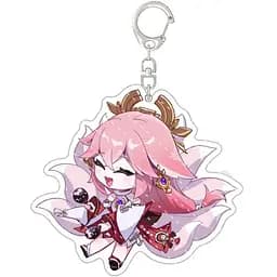 Брелок акриловий Геншин Яе Міко Genshin Impact Yae Miko 5 см