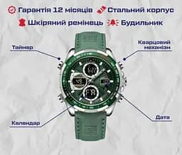 Годинник чоловічий наручний Naviforce Fly ArmyGreen - мініатюра 9