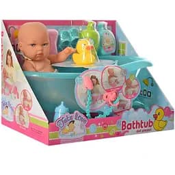 Пупс 8618 в комплекті з ванною, горщиком, пляшечкою та іншими аксесуарами 30 см